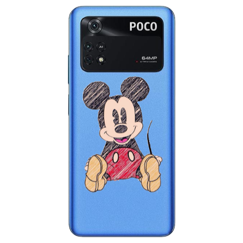 Xiaomi Poco M4 Pro 4G Mickey mouse 2 Transparent Silicone TPU Θήκη
