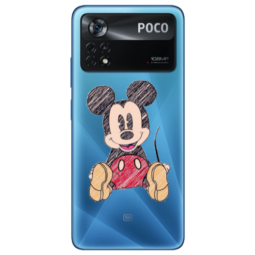 Xiaomi Poco X4 Pro Mickey mouse 2 Transparent Silicone TPU Θήκη