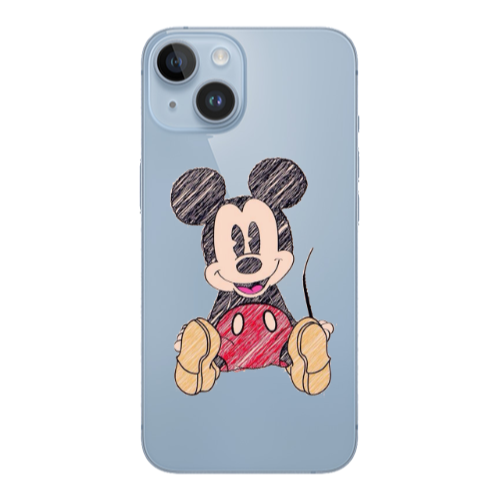 Apple iPhone 14  Mickey mouse 2 Transparent Silicone TPU Θήκη