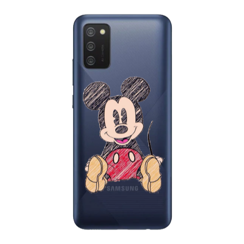 Samsung A03S Mickey mouse 2 Transparent Silicone TPU Θήκη