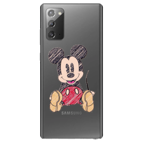 Samsung Note 20 Mickey mouse 2 Transparent Silicone TPU Θήκη