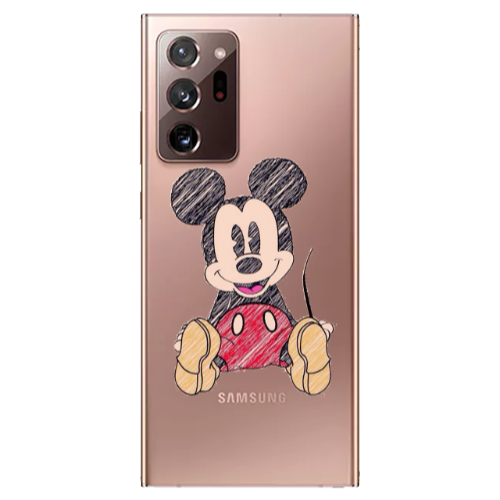 Samsung Note 20 Ultra Mickey mouse 2 Transparent Silicone TPU Θήκη