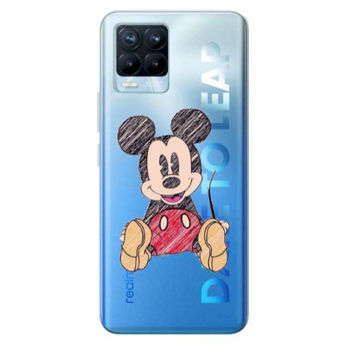 Realme 8 Pro Mickey mouse 2 Transparent Silicone TPU Θήκη