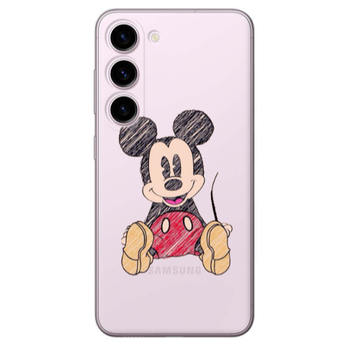 Samsung S23 Mickey mouse 2 Transparent Silicone TPU Θήκη