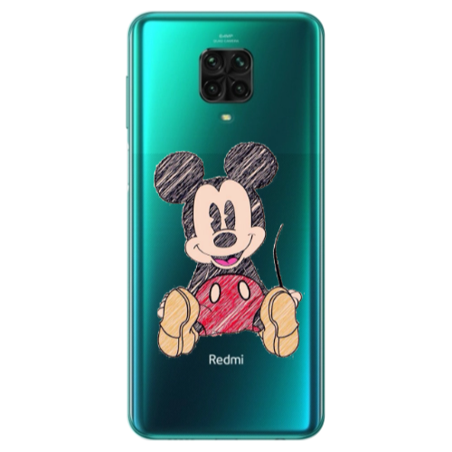 Xiaomi Redmi Note 9S Mickey mouse 2 Transparent Silicone TPU Θήκη