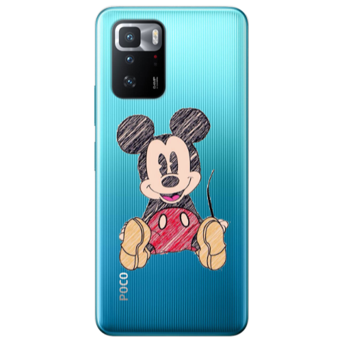 Xiaomi Poco X3 GT Mickey mouse 2 Transparent Silicone TPU Θήκη