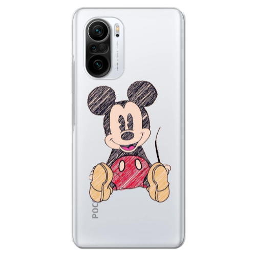 Xiaomi Poco F3 Mickey mouse 2 Transparent Silicone TPU Θήκη