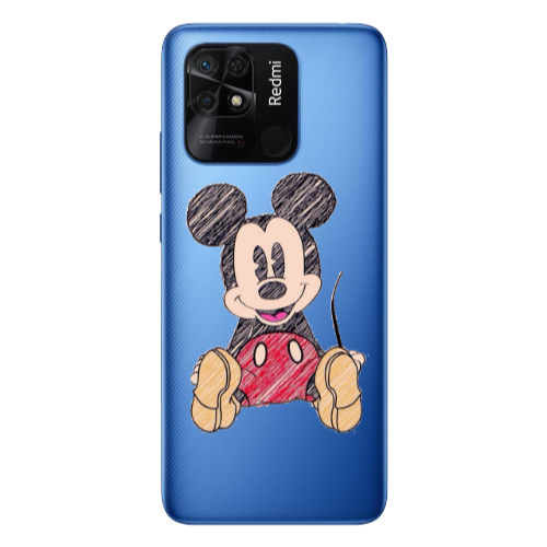 Xiaomi Poco C40 Mickey mouse 2 Transparent Silicone TPU Θήκη