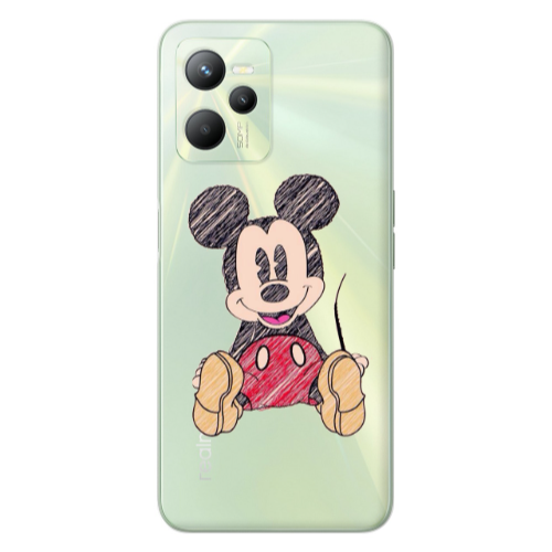 Realme C35 Mickey mouse 2 Transparent Silicone TPU Θήκη