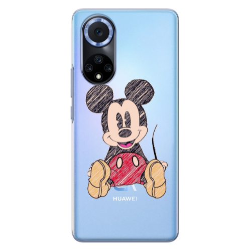 Huawei Nova 9 Mickey mouse 2 Transparent Silicone TPU Θήκη