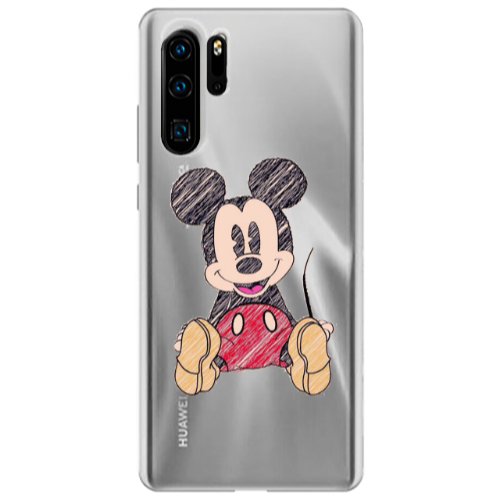 Huawei P30 Pro Mickey mouse 2 Transparent Silicone TPU Θήκη