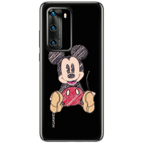 Huawei P40 Mickey mouse 2 Transparent Silicone TPU Θήκη