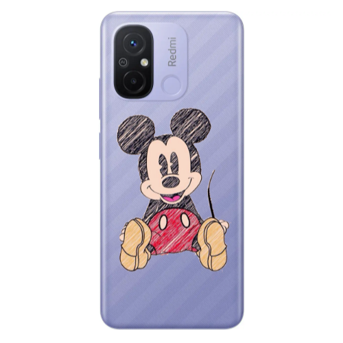 Xiaomi Redmi 12C Mickey mouse 2 Transparent Silicone TPU Θήκη