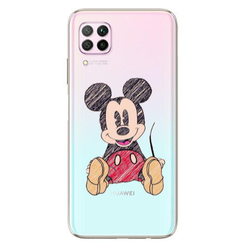 Huawei P40 Lite Mickey mouse 2 Transparent Silicone TPU Θήκη