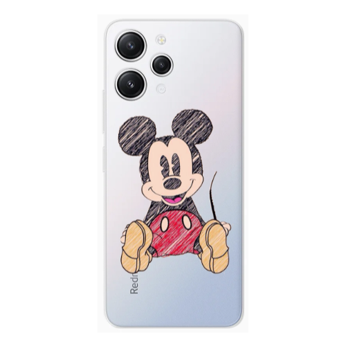 Xiaomi Redmi 12 Mickey mouse 2 Transparent Silicone TPU Θήκη