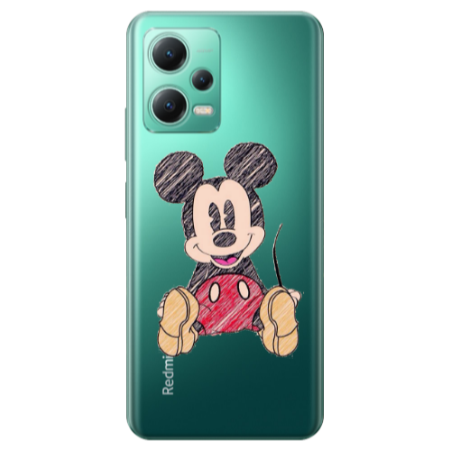 Xiaomi Redmi Note 12 Pro Plus 5G Mickey mouse 2 Transparent Silicone TPU Θήκη