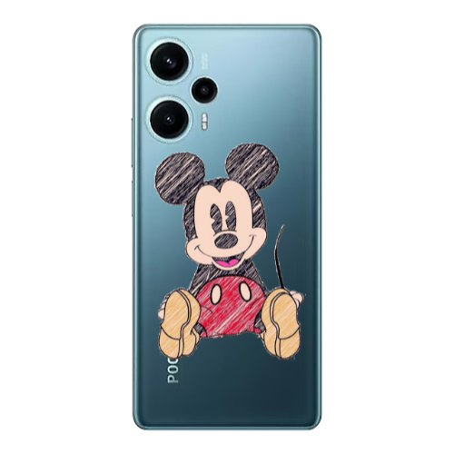 Xiaomi Poco F5 Mickey mouse 2 Transparent Silicone TPU Θήκη