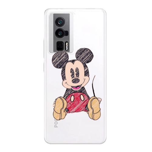 Xiaomi Poco F5 Pro Mickey mouse 2 Transparent Silicone TPU Θήκη
