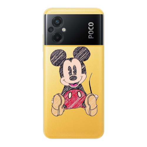 Xiaomi Poco M5 Mickey mouse 2 Transparent Silicone TPU Θήκη