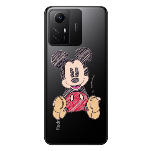 Xiaomi Redmi Note 12s Mickey mouse 2 Transparent Silicone TPU Θήκη