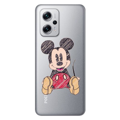 Xiaomi Poco X4 GT Mickey mouse 2 Transparent Silicone TPU Θήκη