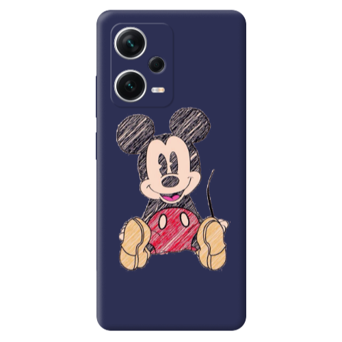 Xiaomi Poco X5 Mickey mouse 2 Dark blue Colored Silicone TPU Θήκη