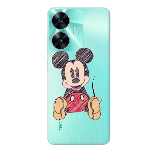 Realme C55 Mickey mouse 2 Transparent Silicone TPU Θήκη