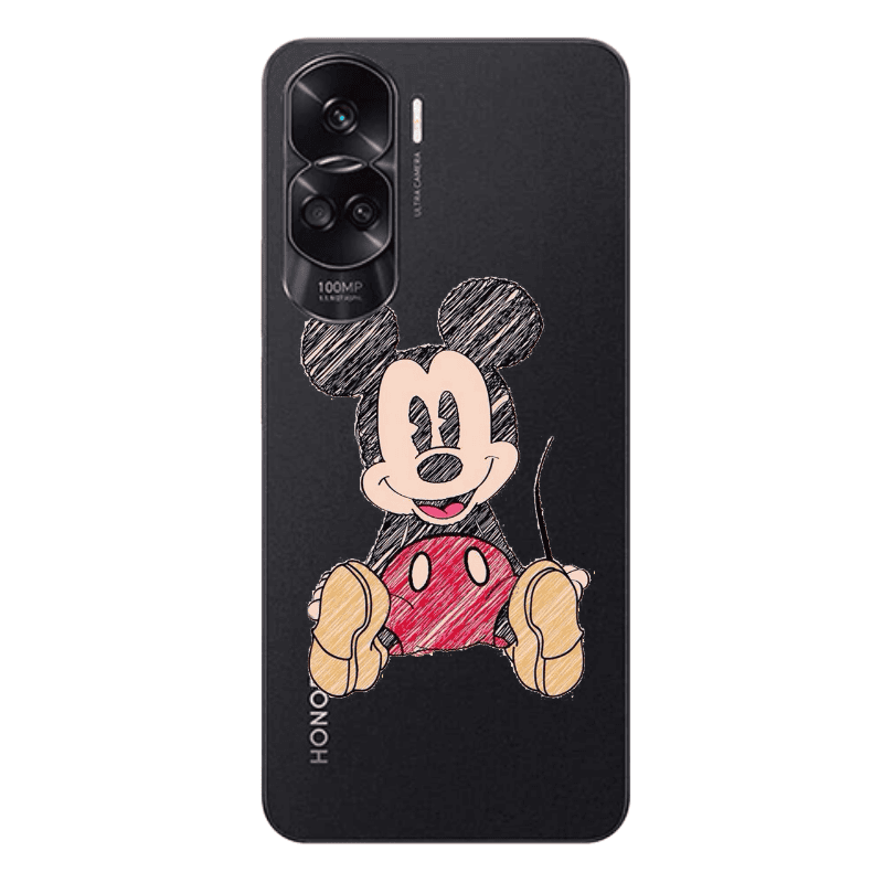 Honor 90 Lite 5G Mickey mouse 2 Transparent Silicone TPU Θήκη