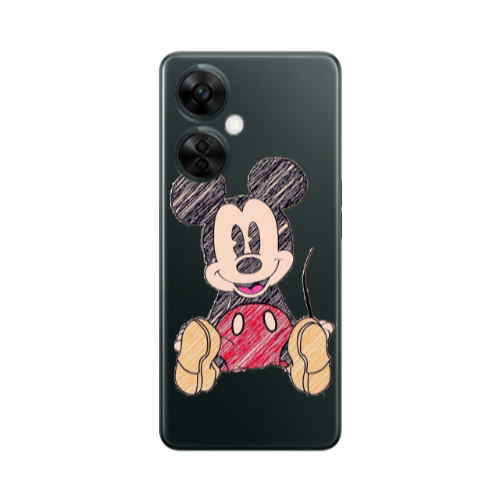 Oneplus Nord CE 3 Lite 5G Mickey mouse 2 Transparent Silicone TPU Θήκη