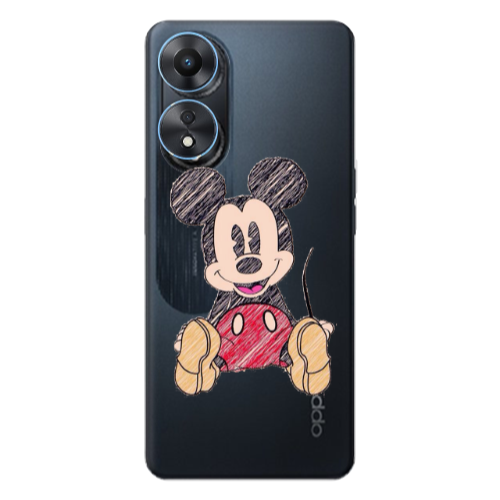 Oppo A 98 Mickey mouse 2 Transparent Silicone TPU Θήκη