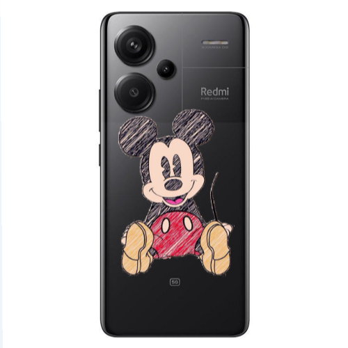 Xiaomi Redmi Note 13 Pro+ 5G  Mickey mouse 2 Transparent Silicone TPU Θήκη