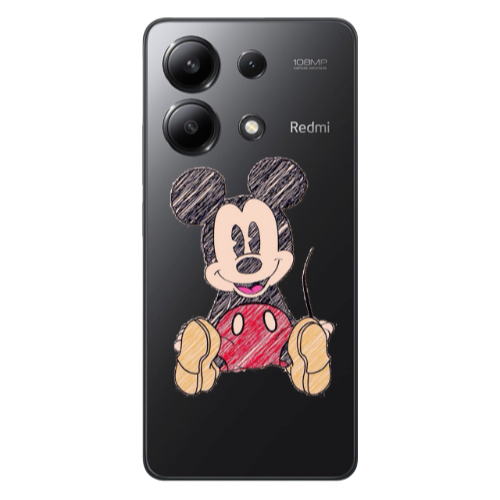 Xiaomi Redmi Note 13 4G Mickey mouse 2 Transparent Silicone TPU Θήκη