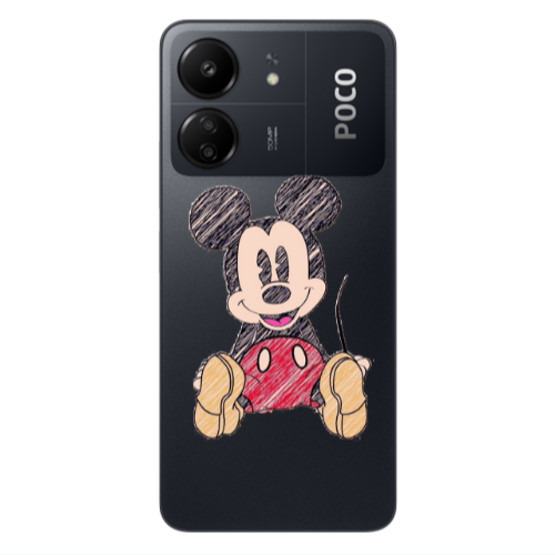 Xiaomi Poco C65 Mickey mouse 2 Transparent Silicone TPU Θήκη