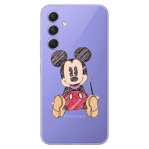 Samsung A55 Mickey mouse 2 Transparent Silicone TPU Θήκη