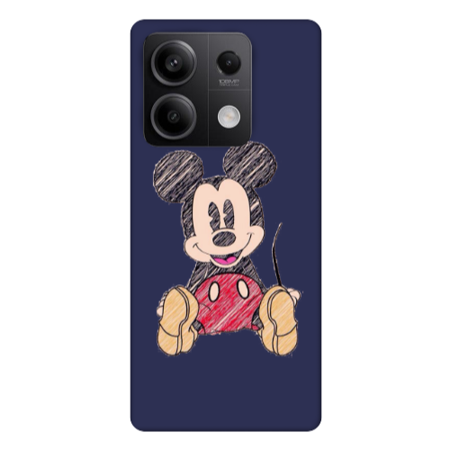 Xiaomi Redmi Note 13Pro 5G Mickey mouse 2 Dark blue Colored Silicone TPU Θήκη