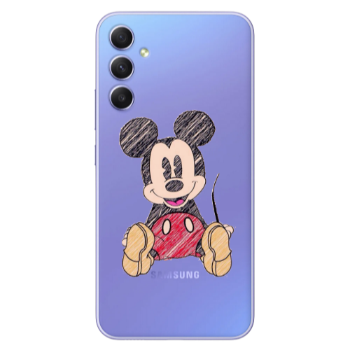 Samsung A16 Mickey mouse 2 Transparent Silicone TPU Θήκη