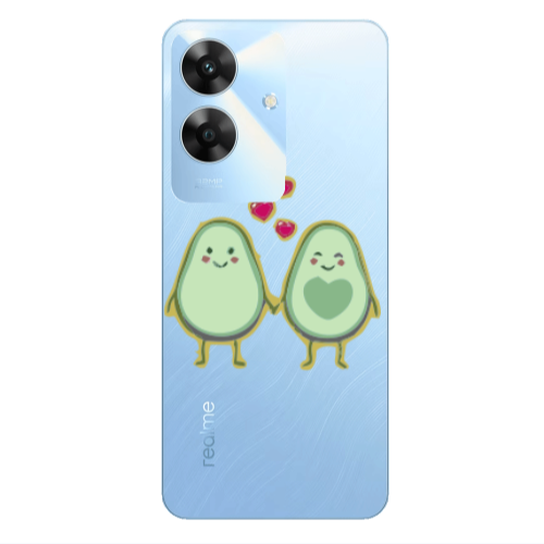 Realme Note 60 Avocados Transparent Silicone TPU Θήκη