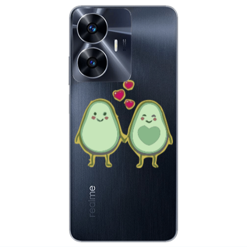 Realme Note 50 Avocados Transparent Silicone TPU Θήκη