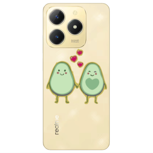 Realme C61 Avocados Transparent Silicone TPU Θήκη