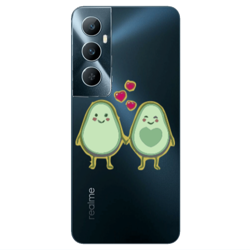 Realme C65 Avocados Transparent Silicone TPU Θήκη