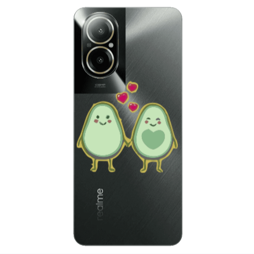 Realme C67 Avocados Transparent Silicone TPU Θήκη
