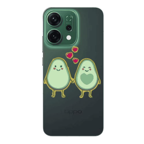 Oppo RENO 14 Avocados Transparent Silicone TPU Θήκη