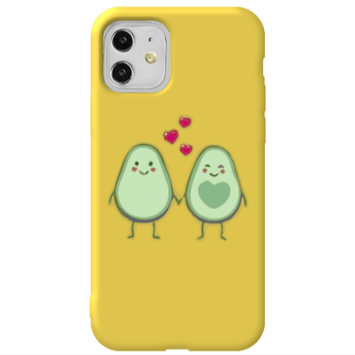 Apple iPhone 11  Avocados Yellow Colored Silicone TPU Θήκη