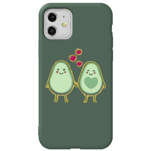Apple iPhone 11  Avocados Dark Green Colored Silicone TPU Θήκη