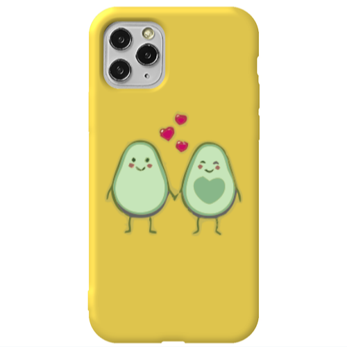 Apple iPhone 11 Pro Avocados Yellow Colored Silicone TPU Θήκη