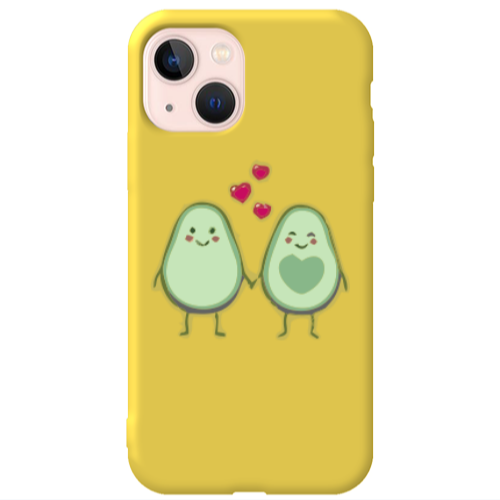 Apple iPhone 13 Avocados Yellow Colored Silicone TPU Θήκη
