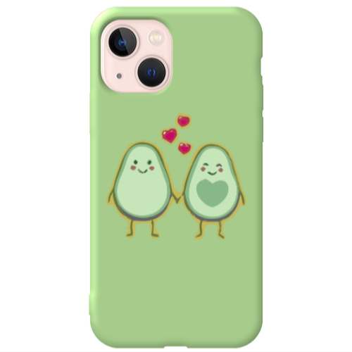 Apple iPhone 13 Avocados Light Green Colored Silicone TPU Θήκη