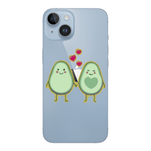 Apple iPhone 14  Avocados Transparent Silicone TPU Θήκη