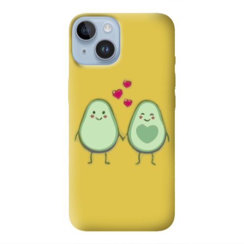 Apple iPhone 14 Plus Avocados Yellow Colored Silicone TPU Θήκη