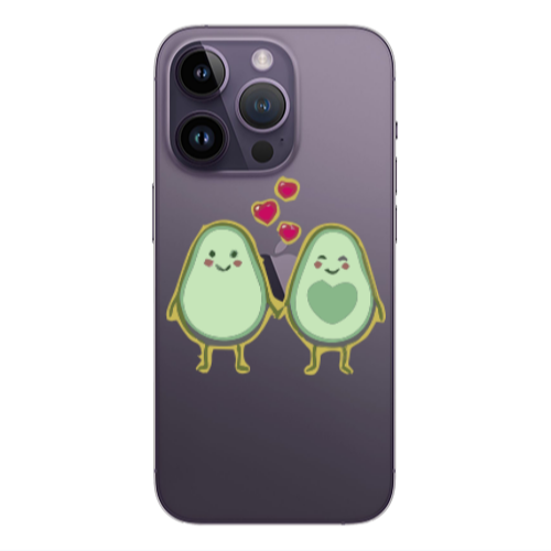 Apple iPhone 14 Pro  Avocados Transparent Silicone TPU Θήκη